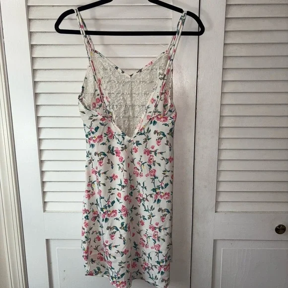Vintage Victoria's Secret Gold Label Floral Lace Slip Dress M Dainty Romantic - Picture 2 of 5